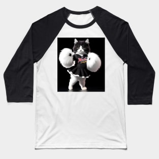 Cheerleader cat - Modern digital art Baseball T-Shirt